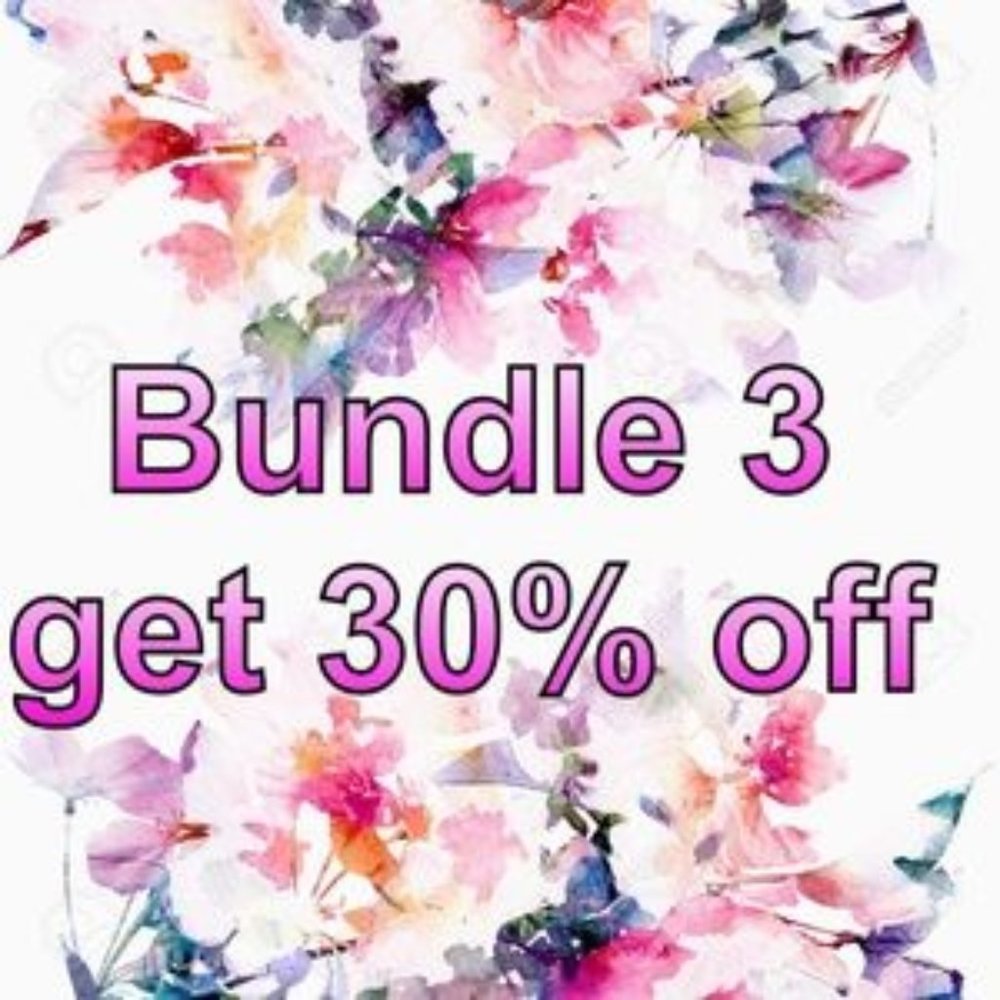 Bundle 3 and get 30% off